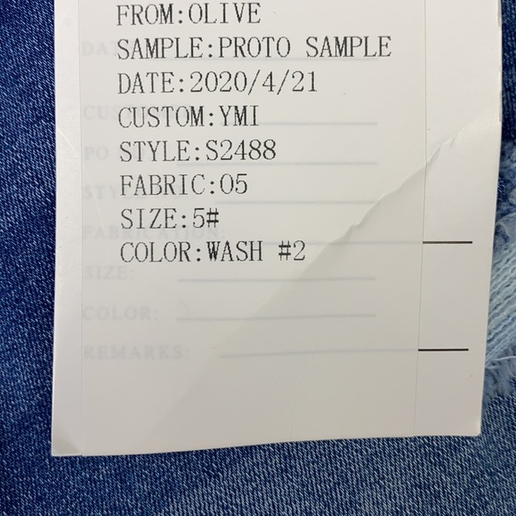 Jean distressed blue stretch shorts - Picture 6 of 14